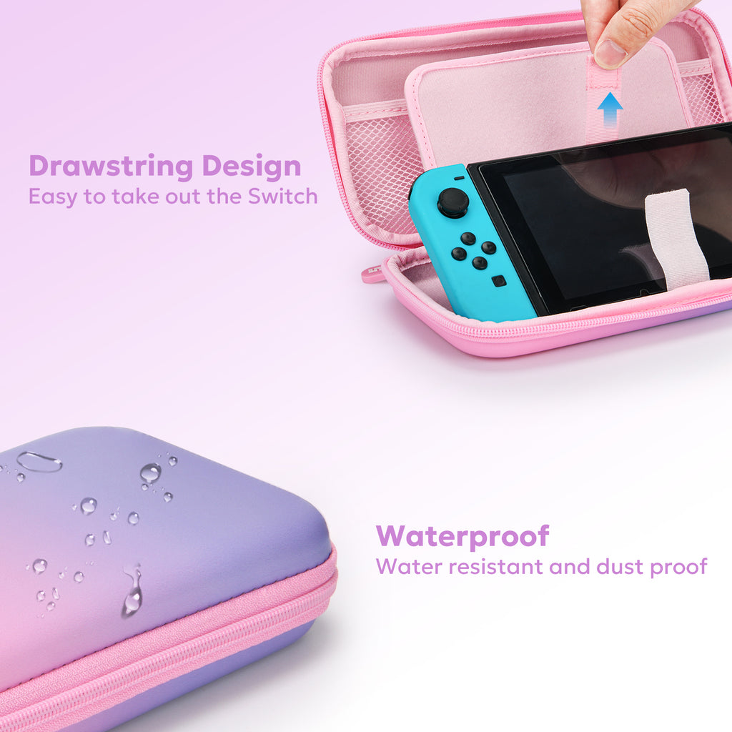 Switch Case, 17 in 1 Accessories Bundles with Carrying Bag