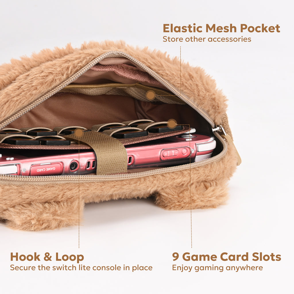 Switch Lite Case, 14-in-1 Accessories Bundle with Cute Carrying Case